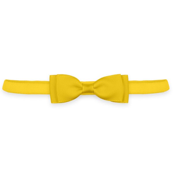 Faixa Malha Amarelo Laço Tie-0